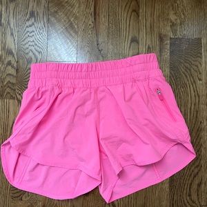 Hot pink lululemon shorts